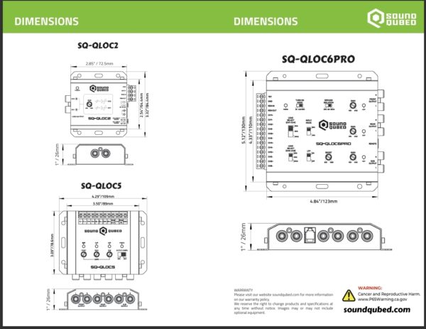 SoundQubed Q-LOC6 Pro Active Line Out Converter SQ-Q-LOC6PRO - Image 2
