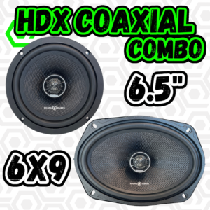 SoundQubed COMBO HDX Coaxial 6.5" + 6x9" speaker set