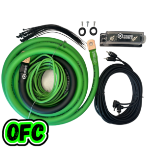 SoundQubed 1/0 Gauge OFC Amp Kit (single amp kit)