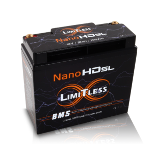 Limitless Lithium Nano -HD SL 12AH Motorcycle / Power sports Battery (BCI 20 Case)