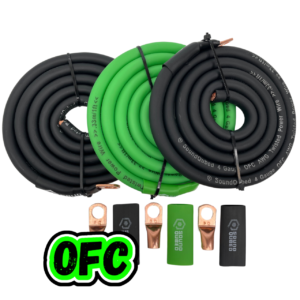 SoundQubed 4 Gauge Big 3 Upgrade Kit - OFC wire