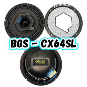 SoundQubed BGS-CX64SL Coaxial Slim Loudspeaker with 1" Compression driver