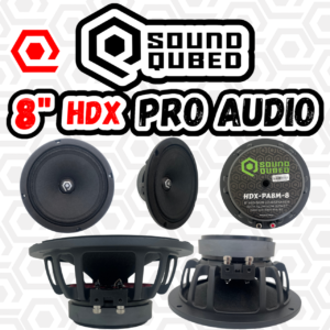 Soundqubed HDX Series Pro Audio 8" Speaker (single)