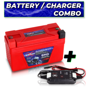 Limitless Lithium Shake Awake Y7 Case 6Ah Smart Motorcycle battery With 3.5A Battery Maintainer