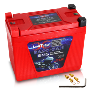 Limitless Lithium Shake Awake 20 Case 6Ah Smart Motorcycle battery