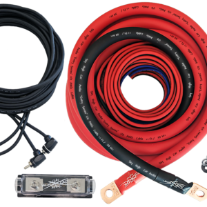 Sky High Car Audio CCA 1/0 E-Series Amp Kit (RED ONLY)