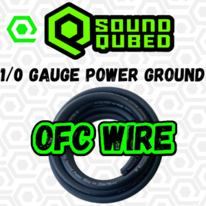 SoundQubed 1/0 OFC (oxygen free copper) Power wire BLACK