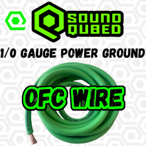 SoundQubed 1/0 OFC (oxygen free copper) Power wire GREEN