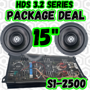 Soundqubed HDS3.2 15" Subwoofer 2500 Watt Package