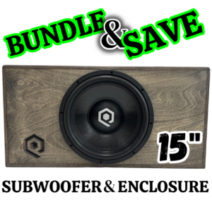 Soundqubed 1 X 15" 1200watt RMS HDS3.2 Subwoofer + 3.5 Cu Ft Enclosure