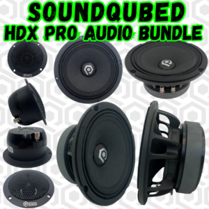 Soundqubed HDX Pro Audio Midrange and Tweeter 1400 watt RMS Package