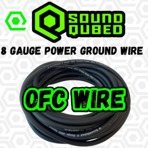 SoundQubed 8 Gauge OFC (oxygen free copper) Power wire BLACK