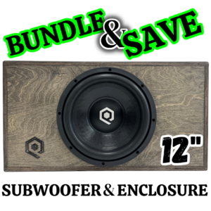 Soundqubed 1 X 12" 1200watt RMS HDS3.2 Subwoofer + 1.75Cu Ft Enclosure