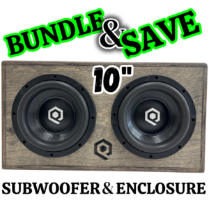 Soundqubed 2 X 10" 2400watts RMS HDS3.2 Subwoofers + 1.75 Cu Ft Enclosure