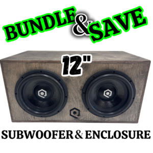 Soundqubed 2 X 12" 2400watts RMS HDS3.2 Subwoofers + 3.5CuFt Enclosure