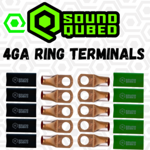 Soundqubed 4 Gauge Soundqubed Ring Terminals (3/8" hole)