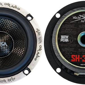 Sky High Car Audio SH-35FE 3.5" Loudspeaker with Carbon Fiber Cone (Pair)