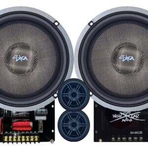 Sky High Car Audio 65C2E 2 Way 6.5" Component Set 4 ohm (Ferrite Motors, Silk Dome)