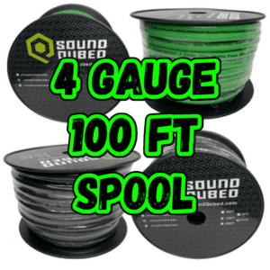 Soundqubed 4ga Power and Ground Wire CCA (100ft Spool)