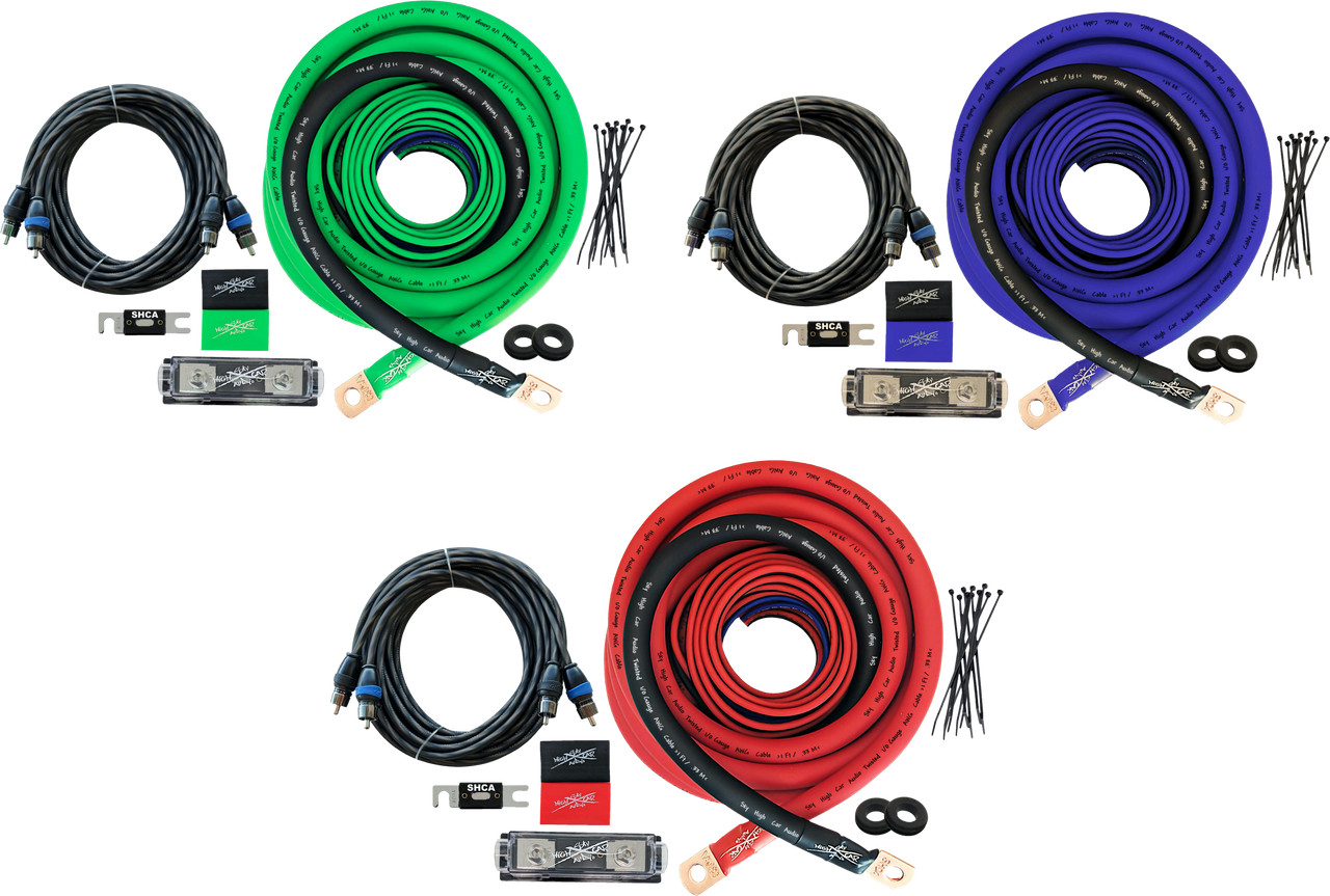 1/0 OFC Amp Kit Sky High Car Audio SHCA-AK-0OFC
