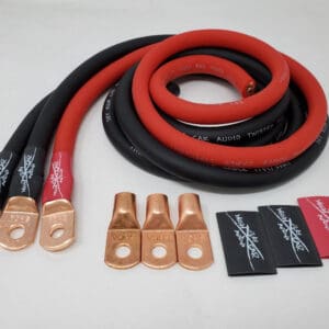 Sky High Car Audio 1/0 OFC Big 3 - RED/BLACK