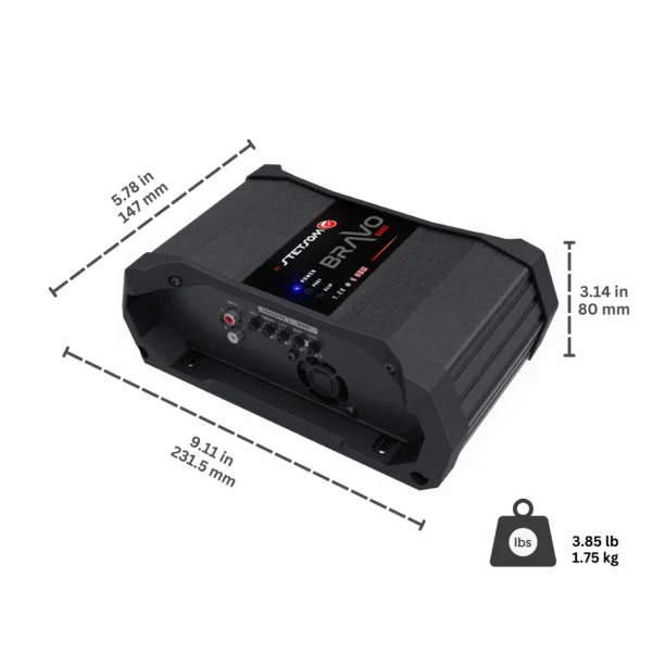 Stetsom BRAVO BASS 1.2K Monoblock Amplifier SM-BRBS1K - Image 5