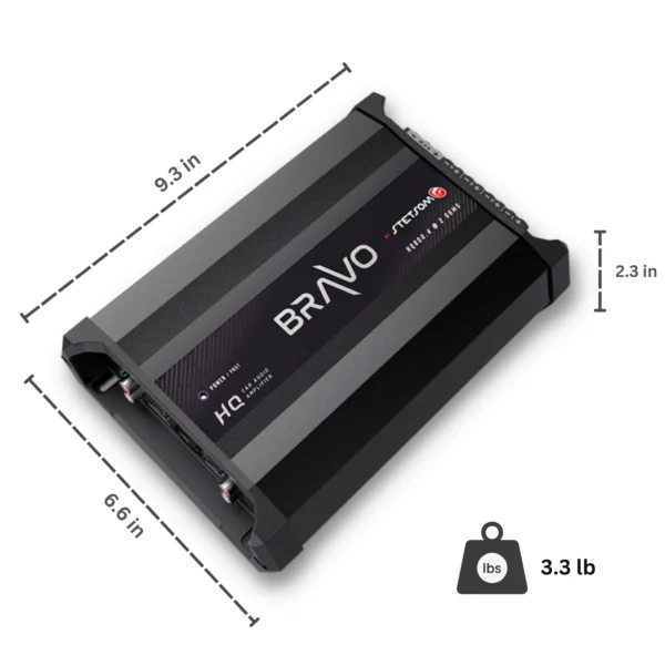 Stetsom Bravo HQ 800.4 Multichannel Amplifier 2 Ohm SM-BRHQ-8004 - Image 6