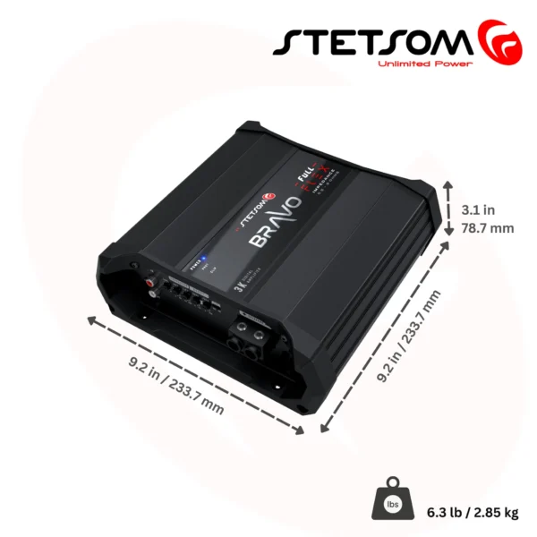 Stetsom BRAVO FULL FLEX 3K 0.5-2ohm Mono Amplifier SM-BRFLFX3K - Image 2