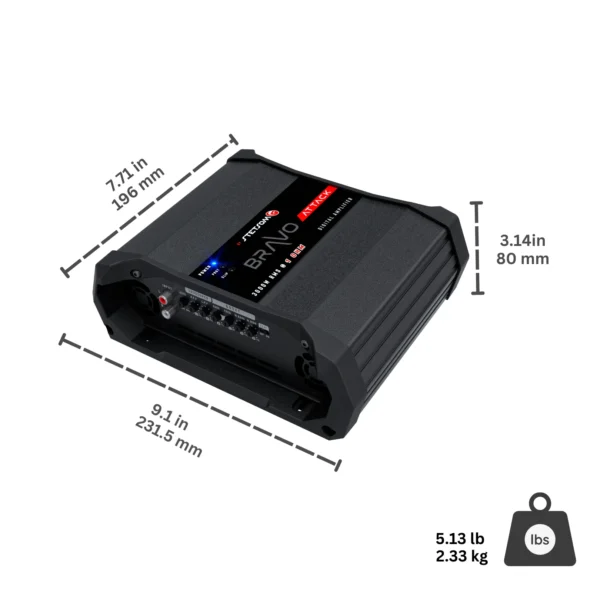Stetsom BRAVO ATTACK 3000 Watts RMS Monoblock Digital Amplifier - Image 2