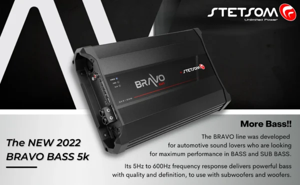 Stetsom BRAVO BASS 5K 1ohm Monoblock Amplifier SM-BRBS5K - Image 7