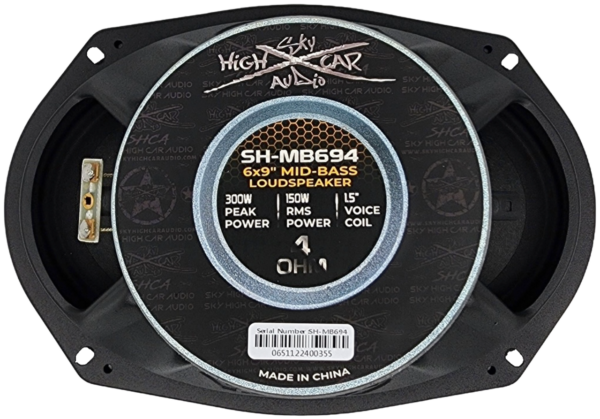 SHCA Pro Audio MB694 6x9" Mid-Bass Loudspeaker with 1.5" Voice Coil (Single) - Image 6
