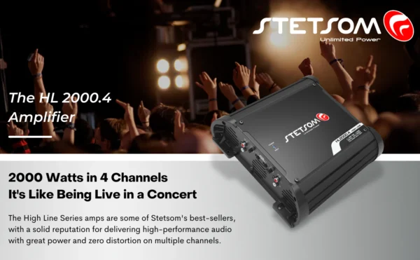 Stetsom HL 2000.4 Amplifier 4 Channels Full Range Class D SM-HL2k4 - Image 2