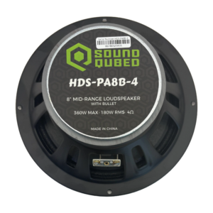 SoundQubed 8 inch HDS Series Pro Audio Bullet Speaker SQ-HDS-PA8B-4