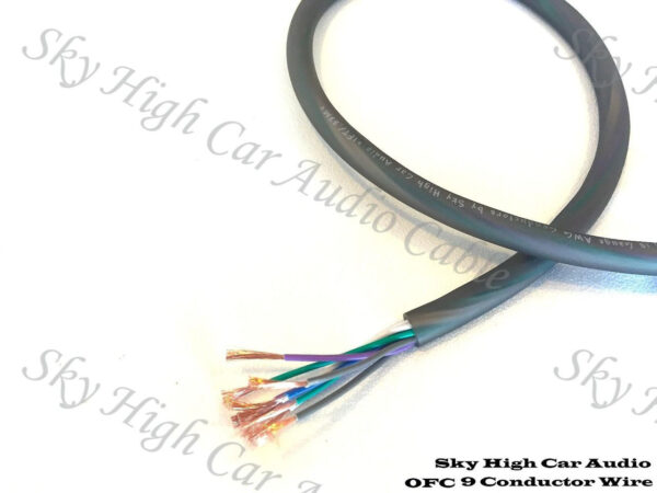 OFC 9 Core Wire Conductor Wire Sky High Car Audio 150ft SHCA-OFC9CORE