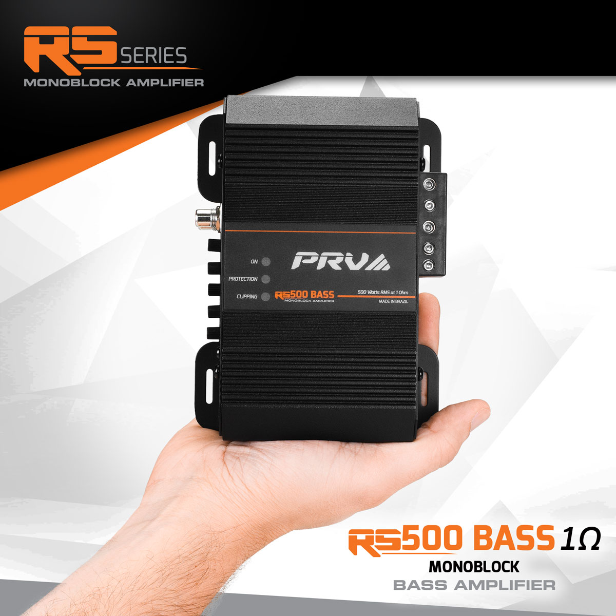 PRV RS500 1 Channel Monoblock Amplifier PRV-RS500B - Image 7