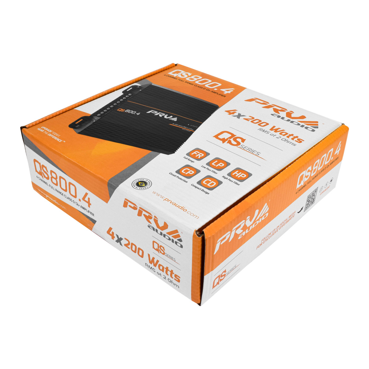 PRV QS800.4 Full Range 4 Channel Amplifier 2 Ohm PRV-QS800.4 - Image 2