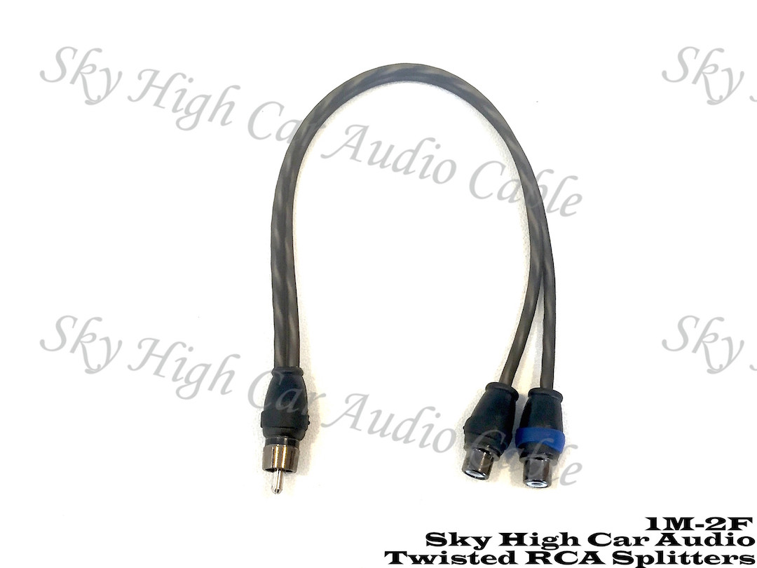 Sky High Car Audio Twisted Y Splitters SHCA-TWRCA-Y