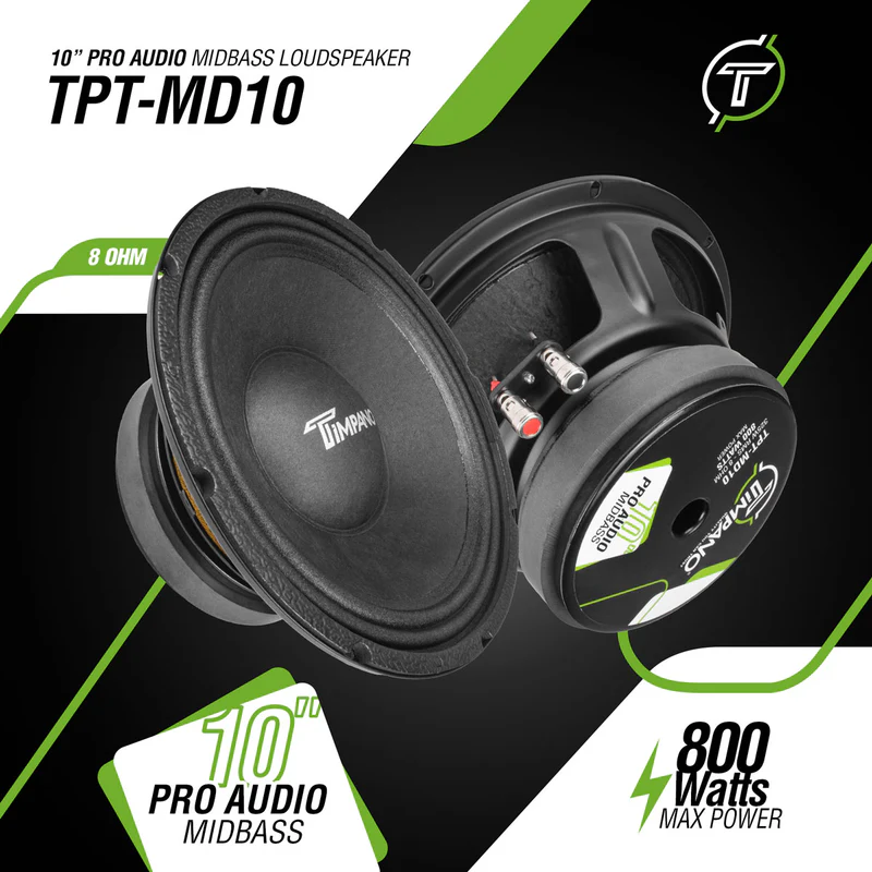 Timpano 10 inch PRO Audio Car Mid BASS 8 Ohm TPT-MD10 - Image 7