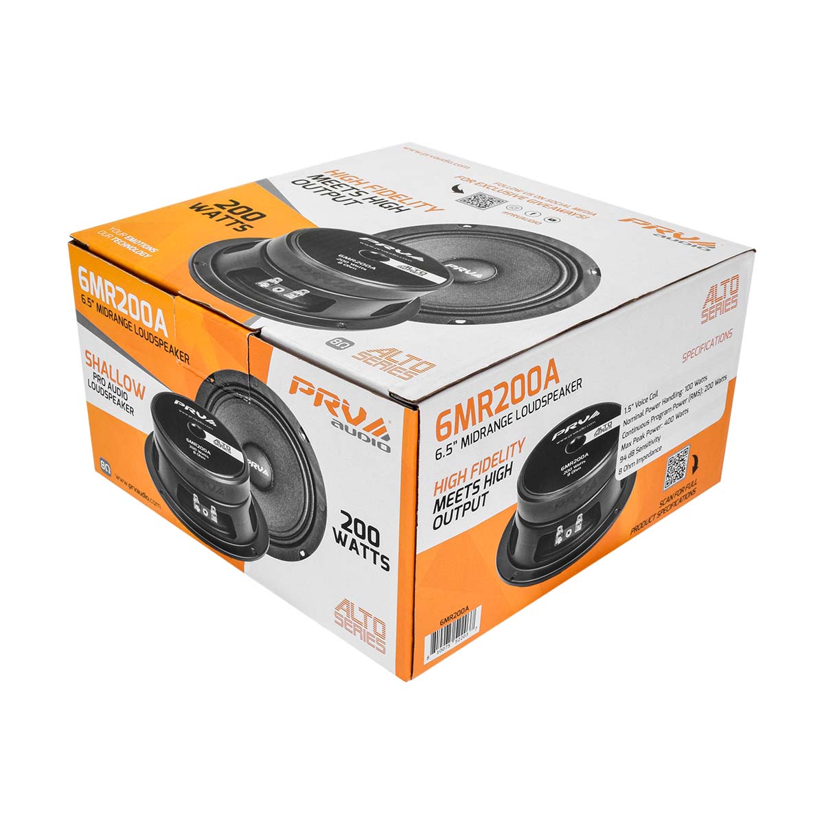 PRV 6.5 inch 8 Ohm ALTO Mid Range Speaker PRV-6MR200A - Image 2