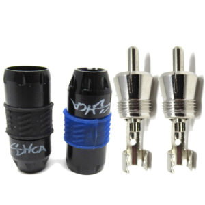 DIY Sky High Car Audio Twisted 2-Channel Twisted RCA Male Ends Singles SHCA-DIYRCAM