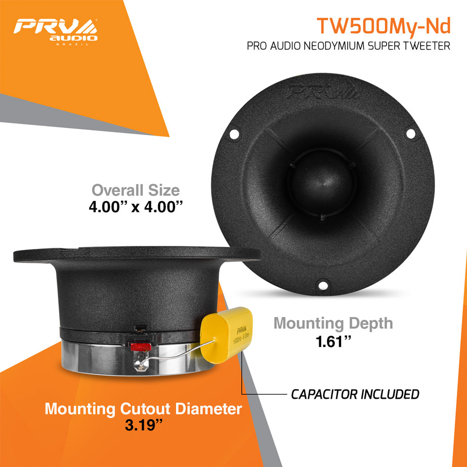 PRV 1.25 inch 8 Ohm Pro Audio Super Tweeter PRV-Tw500my-nd - Image 5