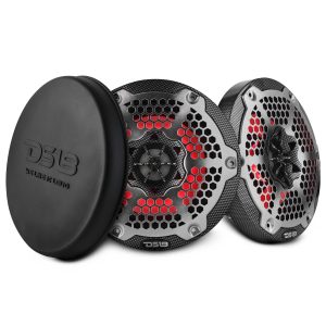 DS18 CF-6MD 6.5” Marine 2-Way Hybrid Speaker with RGB LED, Compression Driver and Neodymium Magnet | 250W RMS 4-Ohm