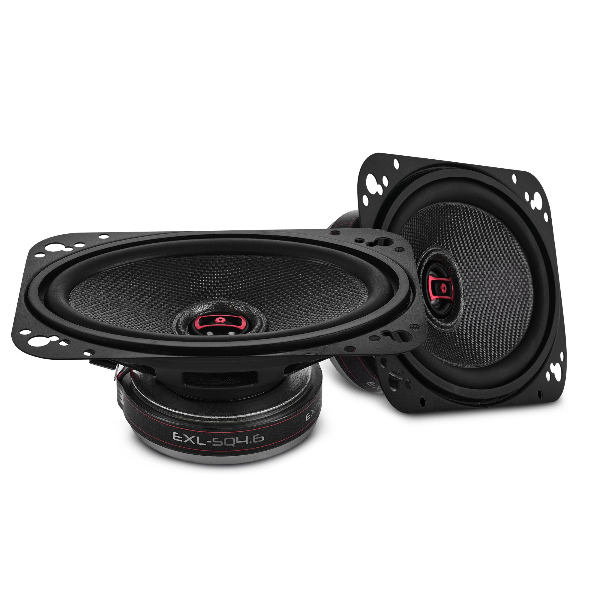 DS18 EXL-SQ4.6 EXL 4x6” 2-Way Coaxial Speaker with Fiber Glass Cone | 60W RMS 3-Ohm