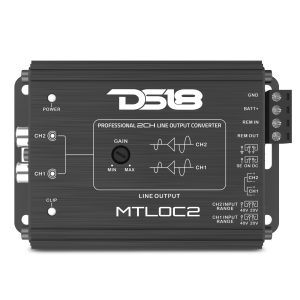 DS18 MTLOC2 2-Channel High-to-Low Level Line Output Converter with Remote Turn-On