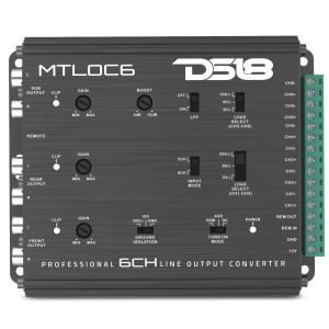 DS18 MTLOC6 6-Channel High-to-Low Level Line Output Converter with Remote Turn-On