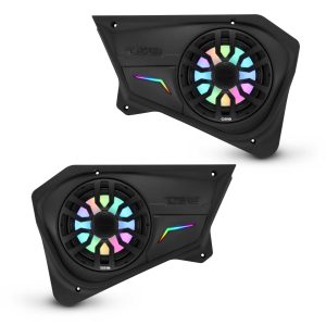DS18 RZR-PROBD8LD Polaris RZR Rear Door Panels Loaded with NXL-IQ/BK 8" Coaxial Speakers