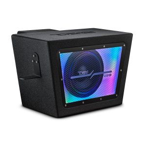 DS18 RZR-RCSUB10LD Polaris RZR PRO/XP 10" Bandpass Subwoofer Enclosure for Rear Cargo Box with Digital LED Lights | EXL-X10.2D Preloaded