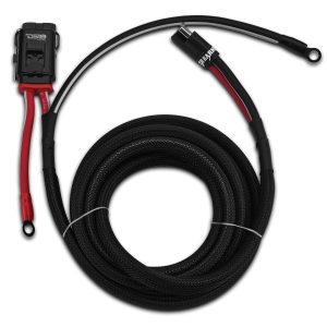 DS18 UTV-KIT6-4DR UTV 6-Gauge Power Harness Kit – 12ft Power & Ground Cables with Water-Resistant Fuse Holder for 4-Door UTVs