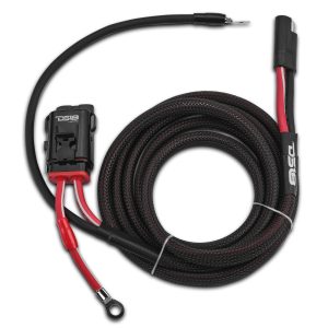 DS18 UTV-KIT8-2DR UTV 8-Gauge Power Harness Kit – 8ft Power & Ground Cables with Water-Resistant Fuse Holder for 2-Door UTVs