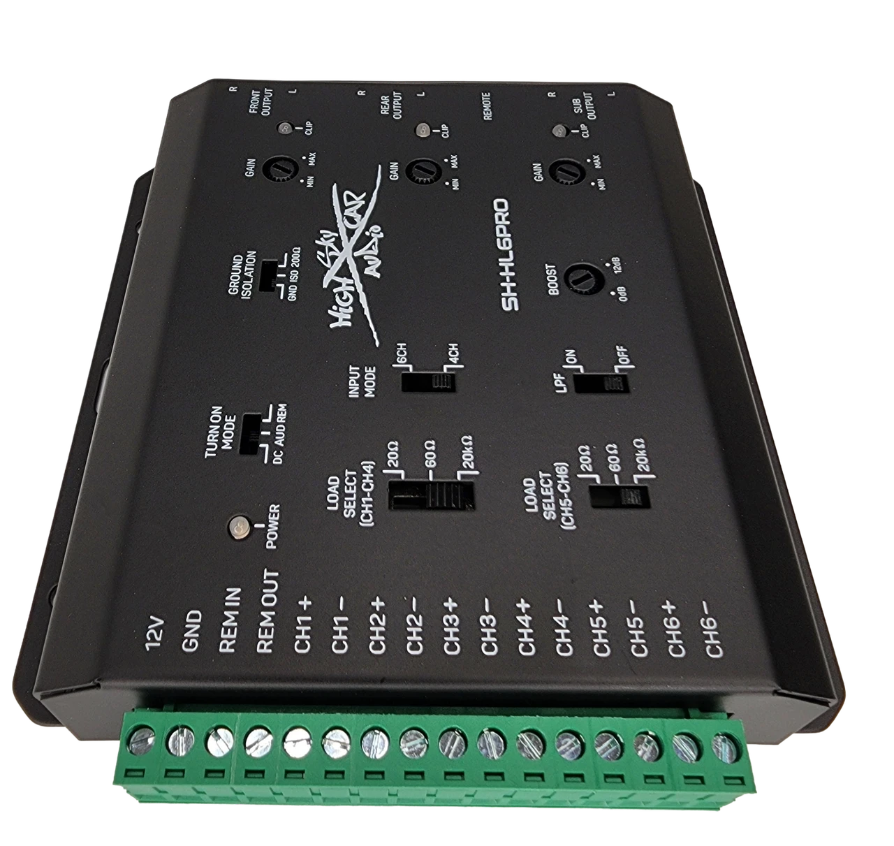 Sky High Car Audio 6 Channel Hi To Low Converter with Remote Bass Control - Image 3